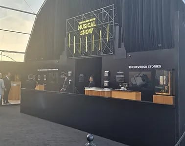 Event bar for a show at Piccadilly Lights in Battersea